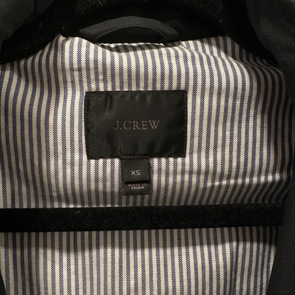 J. Crew Black and White Striped Men's Jacket